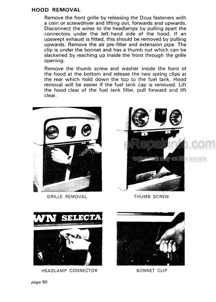 Photo 5 - David Brown 770A 770B Selectamic Livedrive Instruction Book Tractor