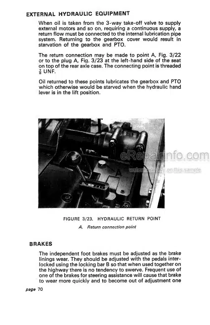 Photo 3 - David Brown 780 Instruction Book Selectamic Livedrive Tractor