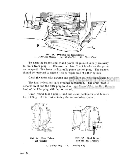 Photo 6 - David Brown 850 880 990 Implematic Livedrive Instruction Book Tractor