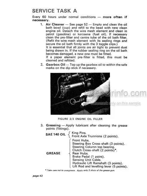 Photo 7 - David Brown 880 Operators Manual Diesel Tractor