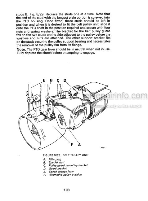 Photo 8 - David Brown 885 885G 885 Narrow Instruction Book Tractor
