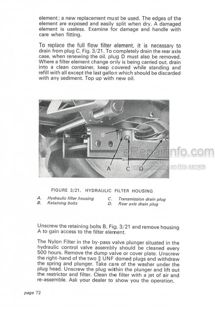 Photo 6 - David Brown 990 Maintenance Book Diesel Tractor