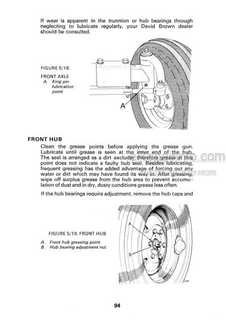 Photo 7 - David Brown 880A 800B Selectamic Livedrive Instruction Book Tractor