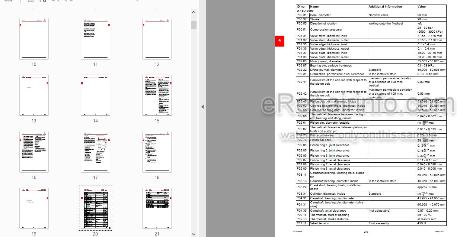 Photo 3 - Deutz D2009 TD2009 Workshop Manual Engine
