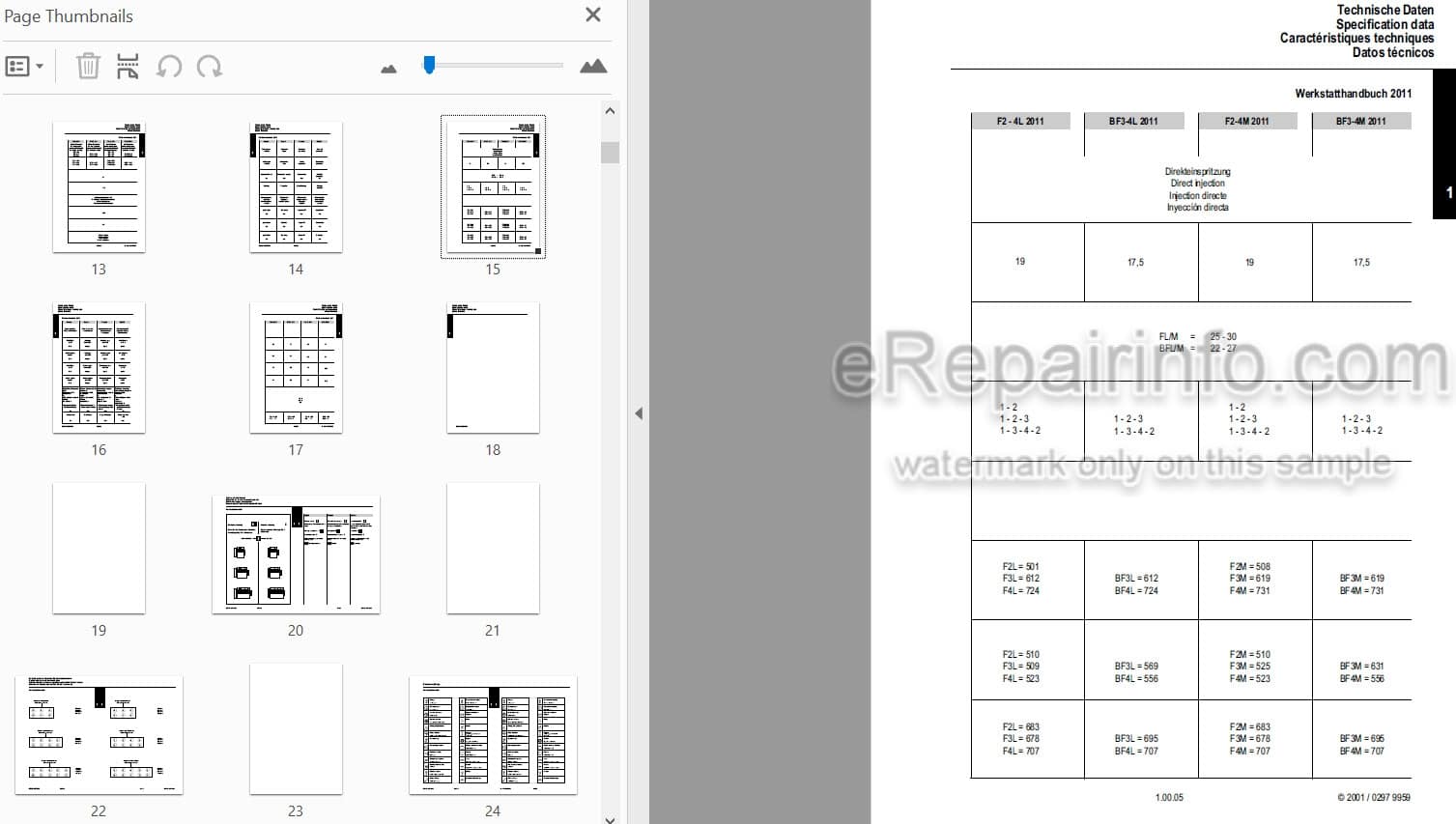 Photo 3 - Deutz F2-4L BF3-4L F2-4M BF-4M Workshop Manual Engine