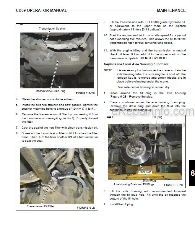 Photo 1 - Grove CD09 Supplement And Operators Manual Crane