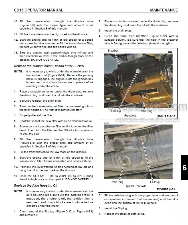 Photo 2 - Grove CD15 Operators Manual Crane