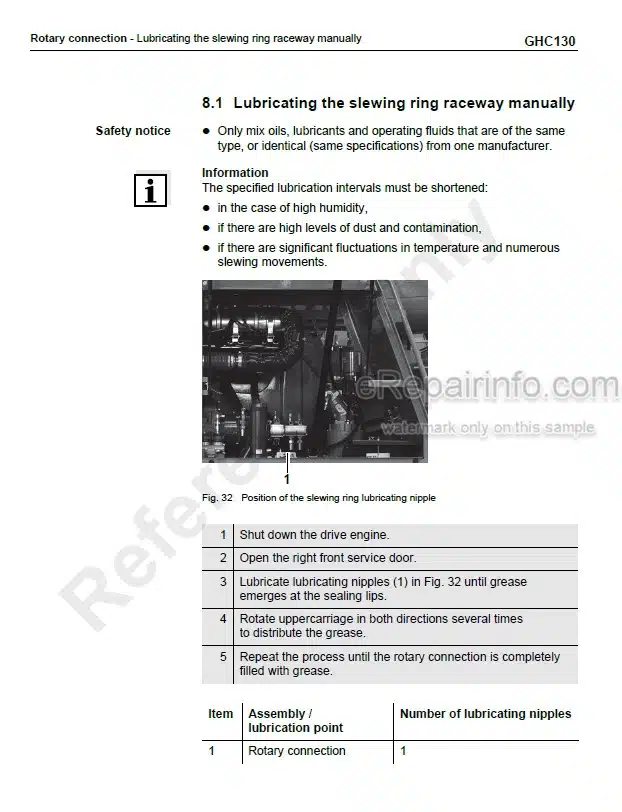 Photo 2 - Grove GHC130 Maintenance Manual Telescopic Crane