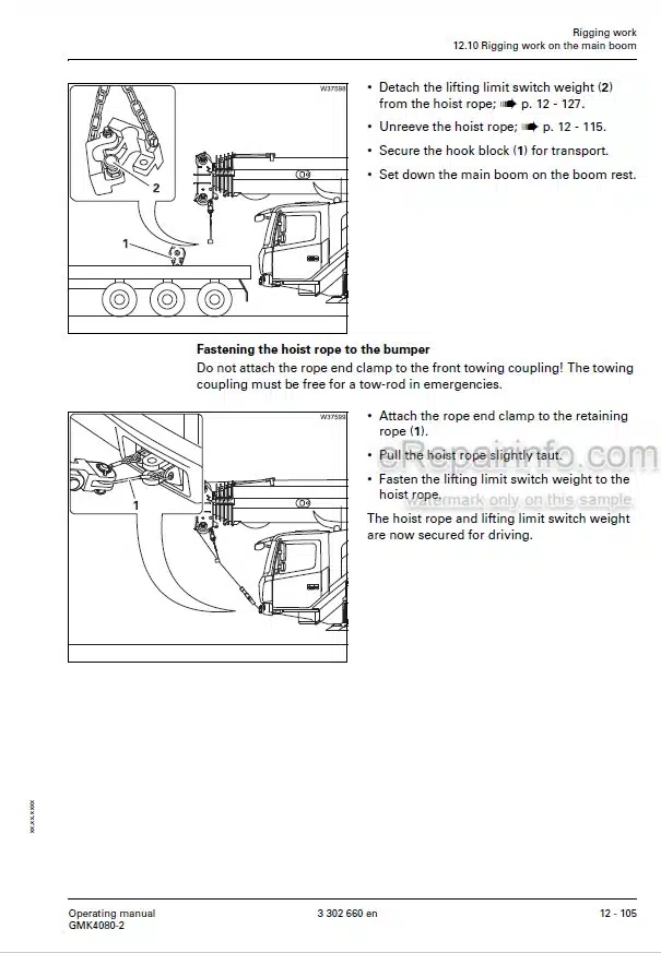 Photo 4 - Grove GMK4080-2 Operating Manual Crane