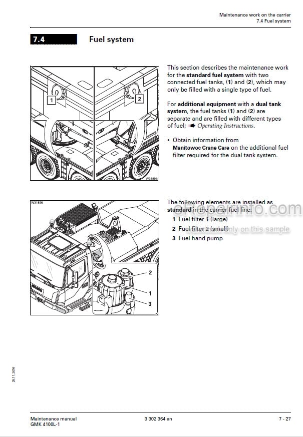 Photo 5 - Grove CD25 Supplement And Operators Manual Crane