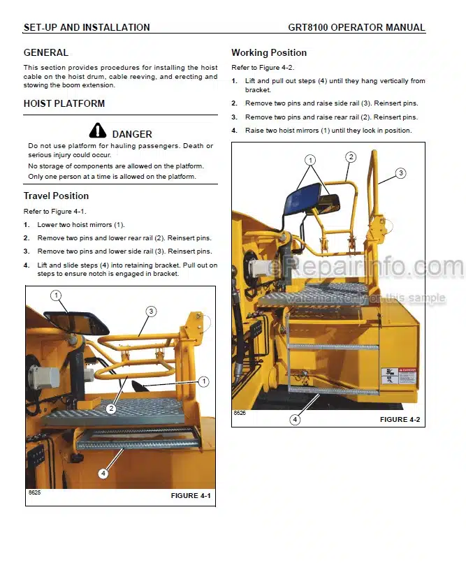 Photo 9 - Grove GRT8100 Operators Manual Crane