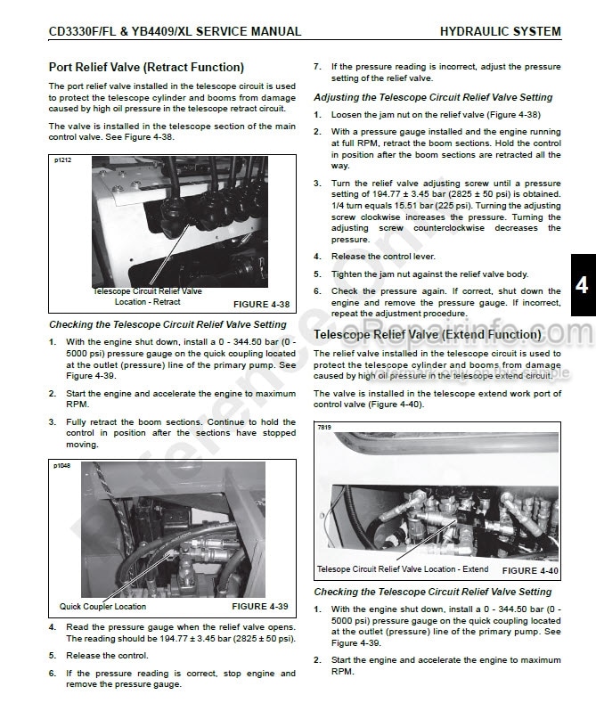 Photo 6 - Grove Shuttlelift CD3330F CD3330FL YB4409 YB4409XL Service And Maintenance Manual Crane