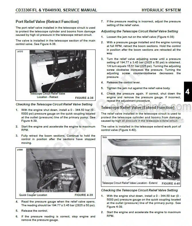 Photo 4 - Grove Shuttlelift CD3330F CD3330FL YB4409 YB4409XL Service And Maintenance Manual Crane