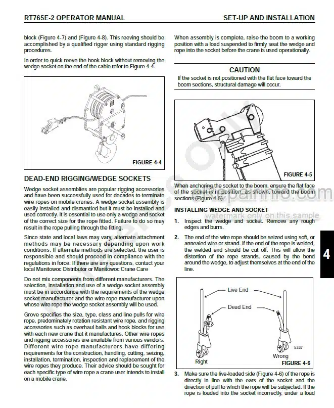 Photo 3 - Grove RT765E-2 Supplement And Operators Manual Crane