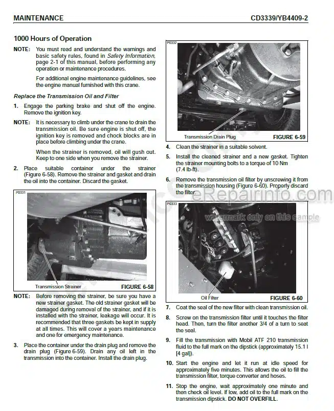 Photo 2 - Grove Shuttlelift CD3339 YB4409-2 Supplement And Operators Manual Crane