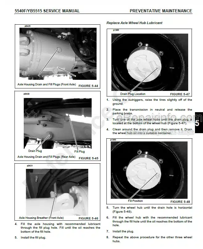 Photo 9 - Grove Shuttlelift CD5540F YB5515 Service Manual Crane