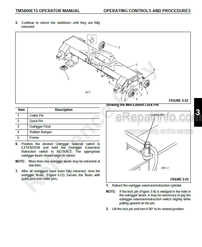Photo 3 - Grove TMS800E13 Supplement And Operators Manual Crane