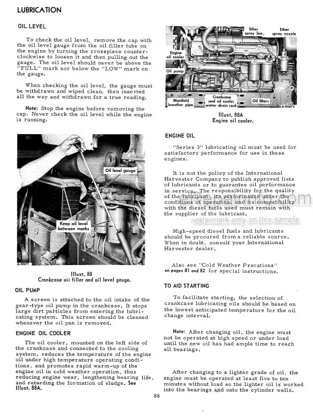 Photo 10 - International 1456 Supplement And Operators Manual Turbo Diesel Tractor