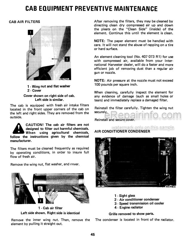 Photo 6 - International 4300 Operators Manual Four Wheel Drive Tractor