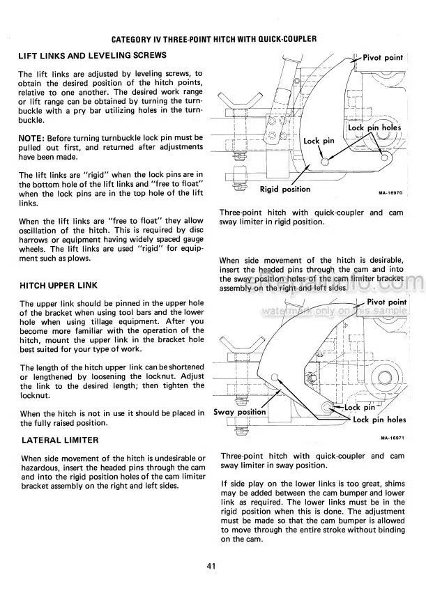 Photo 4 - International 4386 4586 4786 Operators Manual Tractor
