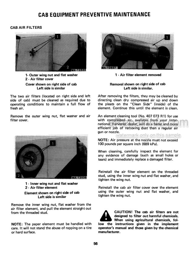 Photo 6 - International 4386 4586 4786 Operators Manual Tractor