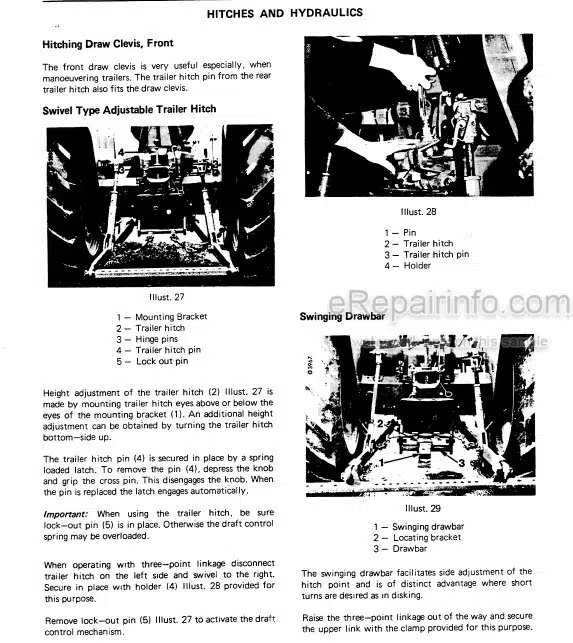 Photo 1 - International 553 654 724 824 Operators Manual Diesel Tractor