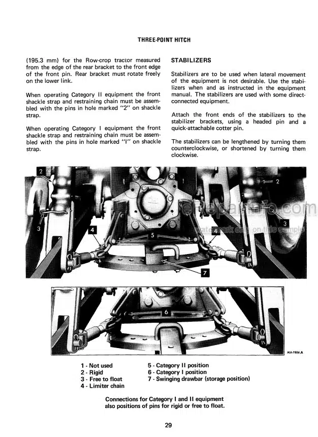 Photo 1 - International 644 744 844 844S Operators Manual Diesel Tractor