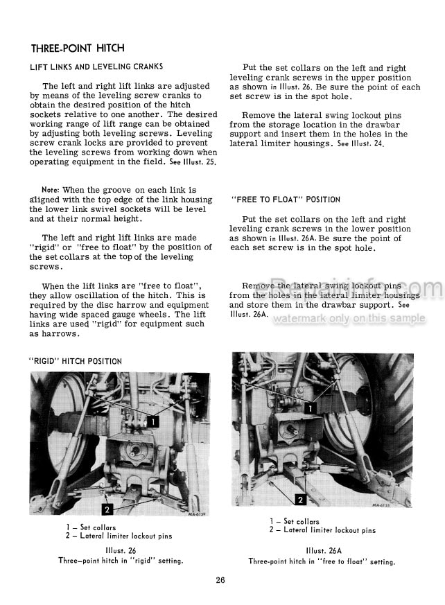 Photo 5 - International 650 Operators Manual Tractor