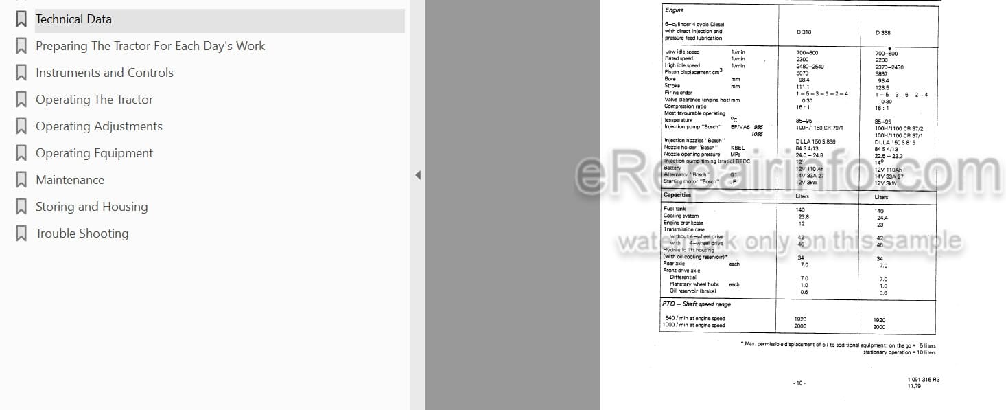 Photo 3 - International 955 1055 Operators Manual Diesel Tractor