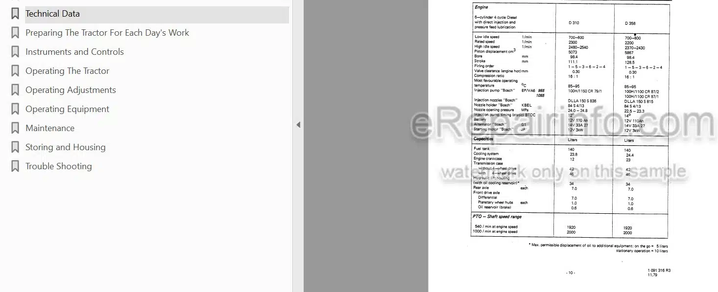 Photo 3 - International 955 1055 Operators Manual Diesel Tractor