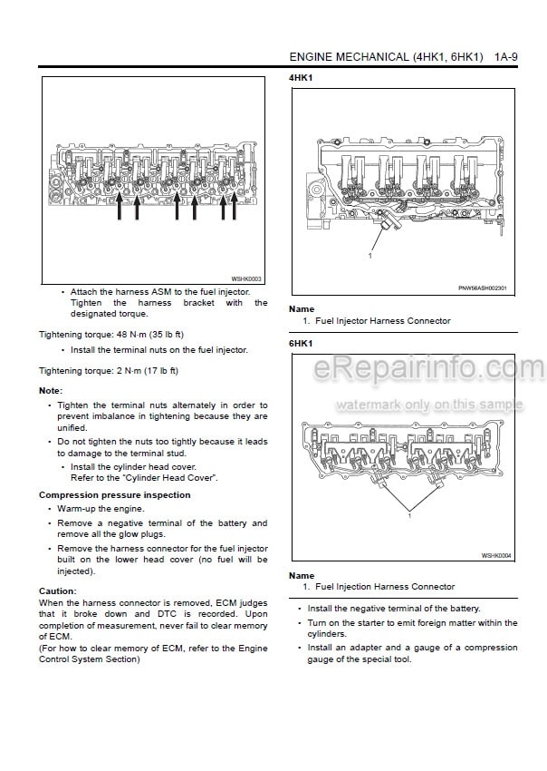 Photo 12 - Isuzu 4HK1 6HK1 Service Manual Engine