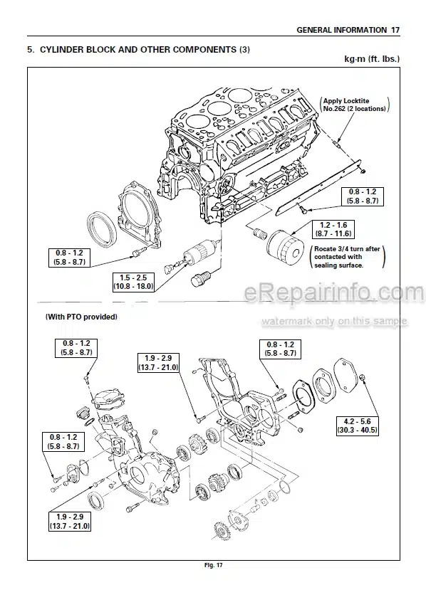 Photo 5 - Isuzu 4LB1 4LC1 4LE1 Workshop Manual Industrial Diesel Engine