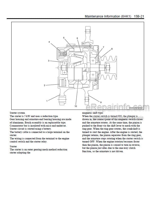 Photo 5 - Isuzu 6HK1 Interim Tier 4 Workshop Manual Diesel Engine