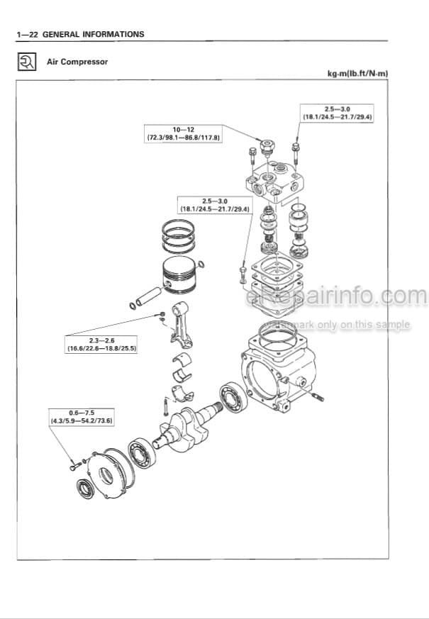 Photo 4 - Isuzu 6RB1 6RB1T Workshop Manual Industrial Diesel Engine