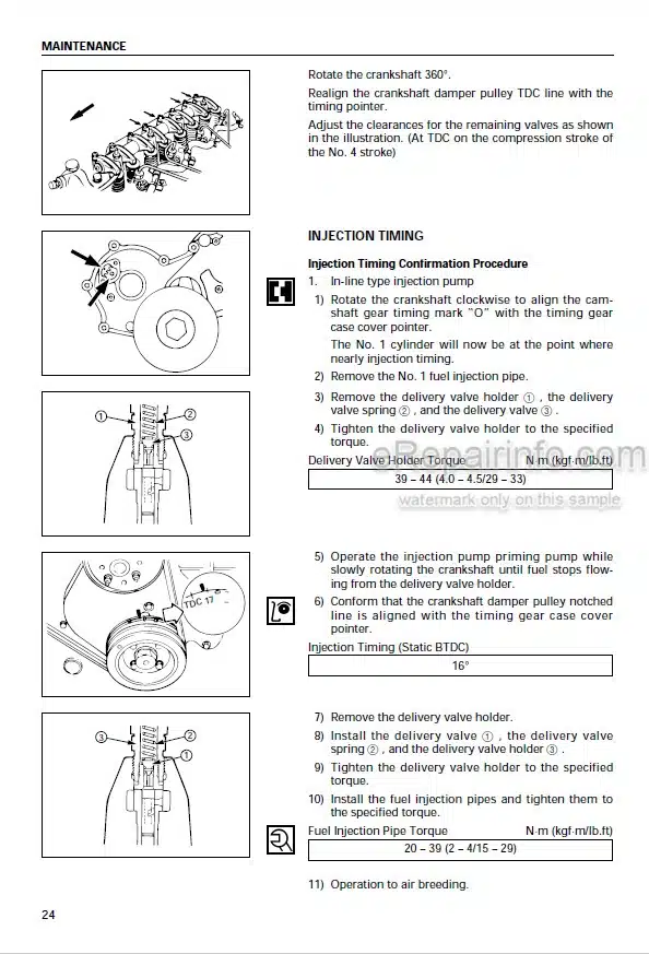 Photo 5 - Isuzu AA-6BG1T AA-6BG1 BB-4BG1T BB-6BG1T Workshop Manual Industrial Diesel Engine