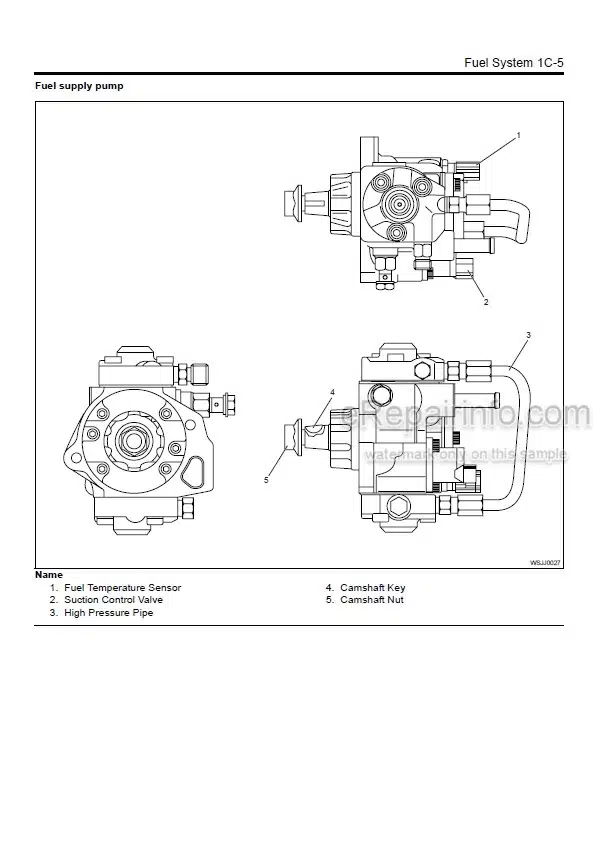 Photo 4 - Isuzu A1-4JJ1 Workshop Manual Industrial Diesel Engine
