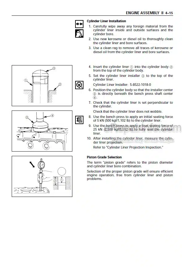 Photo 11 - Isuzu AA-6BG1T AA-6BG1 BB-4BG1T BB-6BG1T Workshop Manual Industrial Diesel Engine