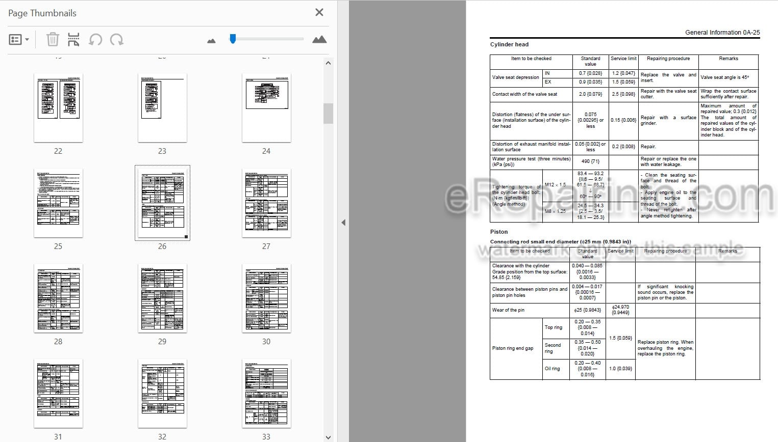 Photo 3 - Isuzu AU-4LE2 BV-4LE2 Workshop Manual Industrial Diesel Engine