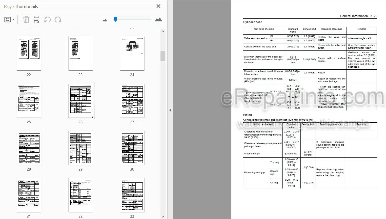 Photo 3 - Isuzu AU-4LE2 BV-4LE2 Workshop Manual Industrial Diesel Engine