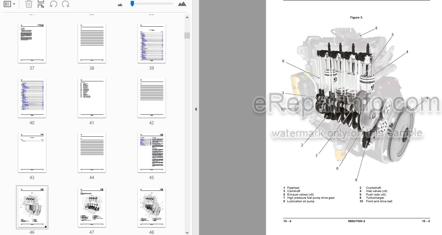 Photo 3 - JCB T2 T3 Service Manual Elec 4 Cyl Engine