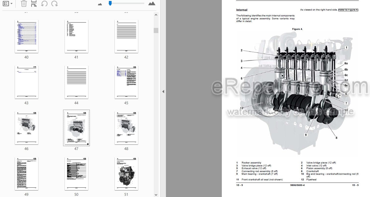Photo 4 - JCB T2 T3 Service Manual Elec 6 Cyl Engine