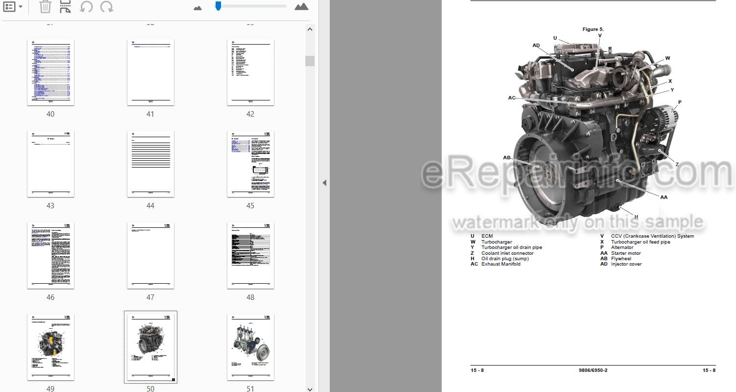 Photo 4 - JCB T4F 3.0 Service Manual Elec 4 Cyl Engine