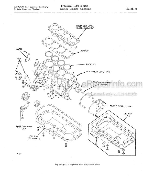 Photo 3 - John Deere 1010 Service Manual Tractor SM2033