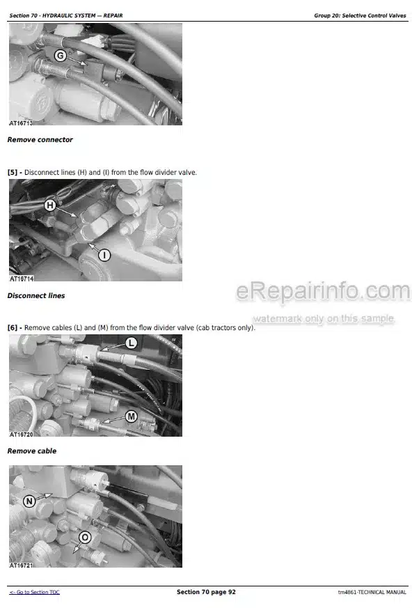 Photo 8 - John Deere 2254 2256 2258 2264 2266 Standard Hillmaster Technical Repair Operation And Test Manual Combine TM4544