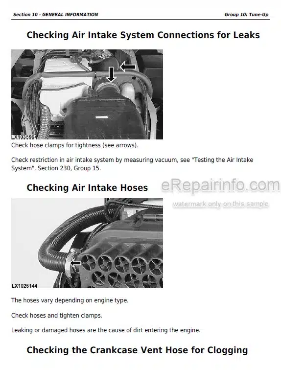 Photo 1 - John Deere 6225 6325 6425 6525 Repair Manual Tractor TM401019