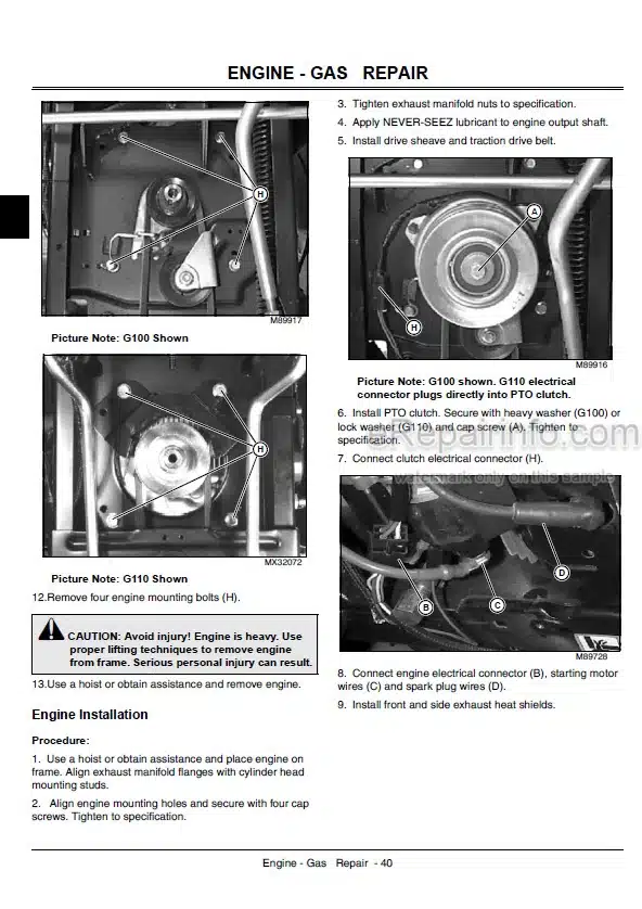 Photo 8 - John Deere 9540 9560 9580 9640 9660 9680WTS 9680CWS Technical Repair Manual Combine TM4697