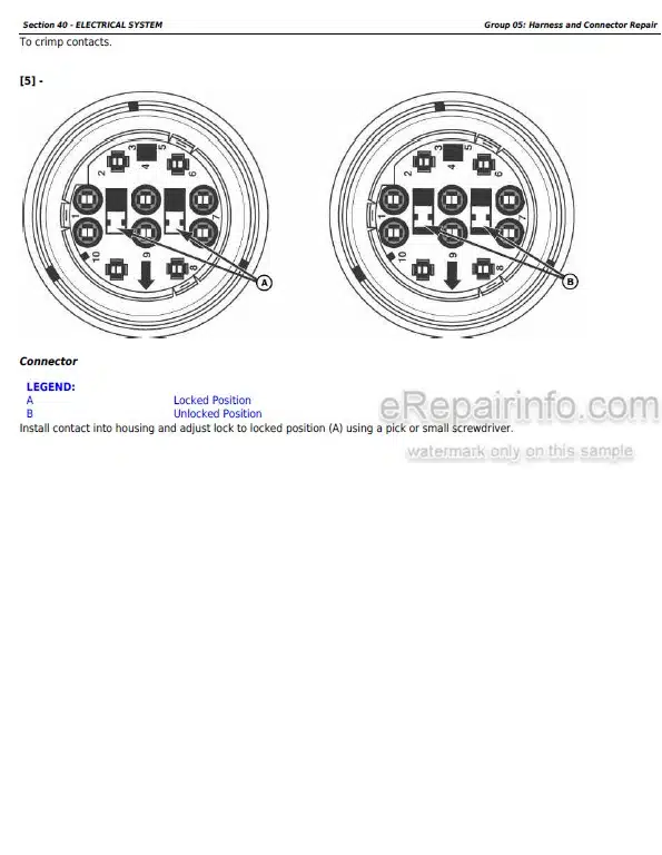 Photo 6 - John Deere W540 W550 W650 W660 T560 T660 T670 C670 Repair Technical Manual Combine TM402619