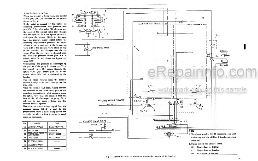 Photo 3 - Kobelco SK200-3 SK200LC-3 Shop Manual Excavator Nibbler Breaker S3YN7106-01NA