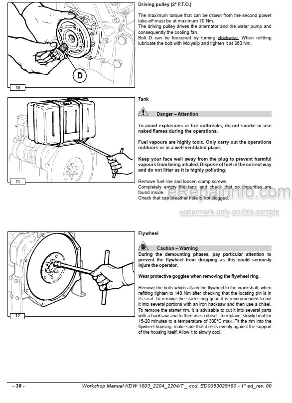 Photo 1 - Kohler KDW1603 KDW2204 KDW2204T Workshop Manual Engine