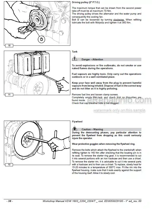 Photo 8 - Kohler KDW1603 KDW2204 KDW2204T Workshop Manual Engine